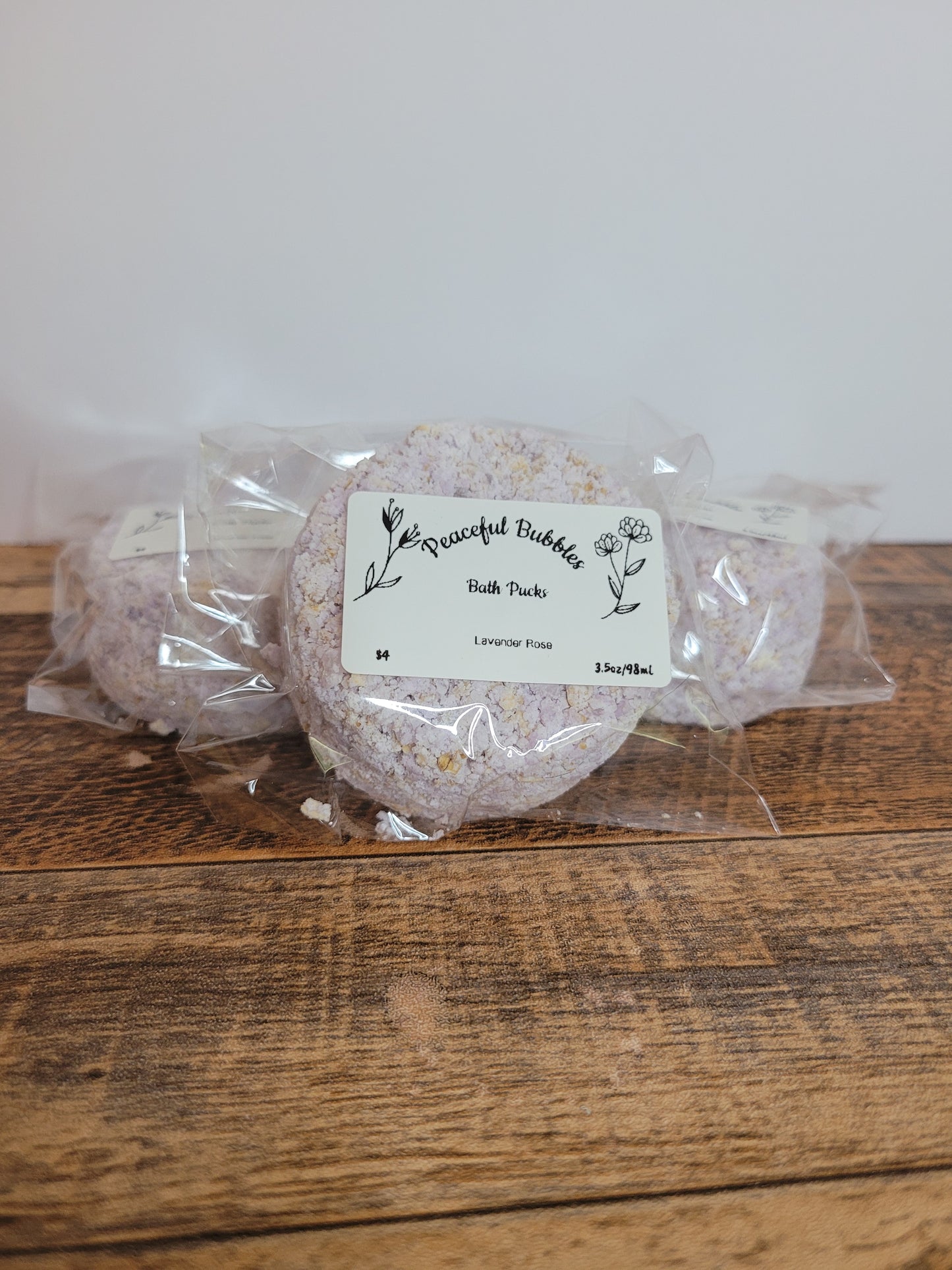 Lavender Rose Bath Pucks