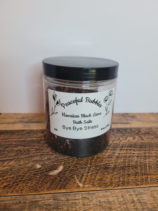 Bye Bye Stress Salts - Hawaiian Black Lava